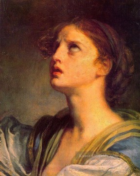 junges - Kopf eines jungen Mädchens Porträt Jean Baptiste Greuze